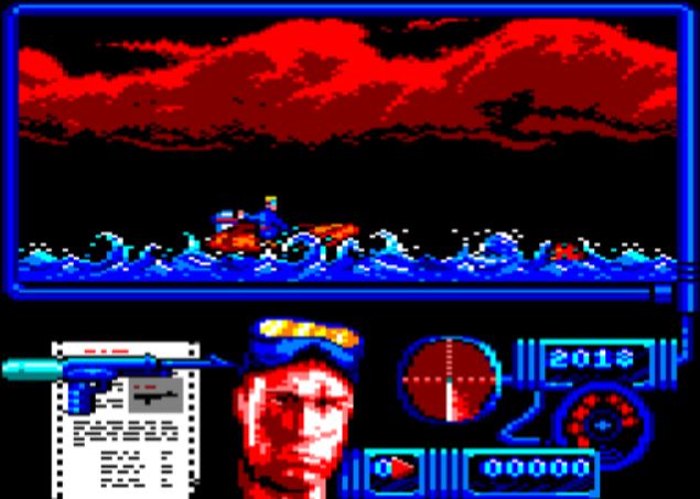 Navy Moves - Amstrad CPC game screenshot (1988) by Dinamic